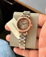 Emporio Armani Slim Brown Diamond Dial - Image 4