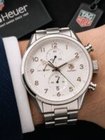 Tag Heuer Carrera Heritage Chronograph Silver Dial - Image 3