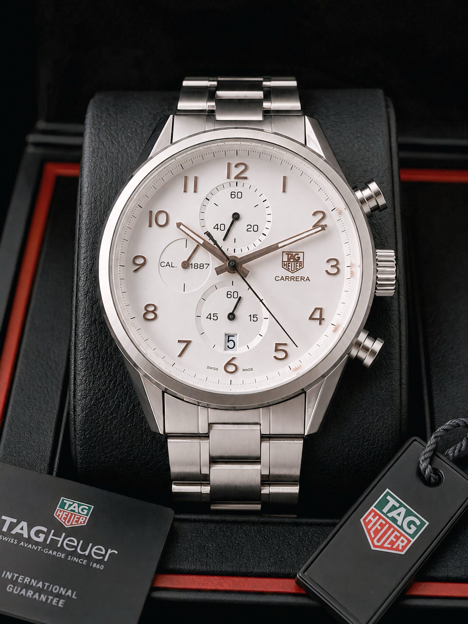 WhatsApp Image 2026-08-03 at 8.58.29 PM Tag Heuer Carrera Heritage Chronograph Silver Dial - Image 1