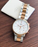 Fossil Chronograph White Dial Two-Tone - Image 2