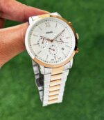 Fossil Chronograph White Dial Two-Tone - Image 4
