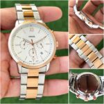 Fossil Chronograph White Dial Two-Tone - Image 6