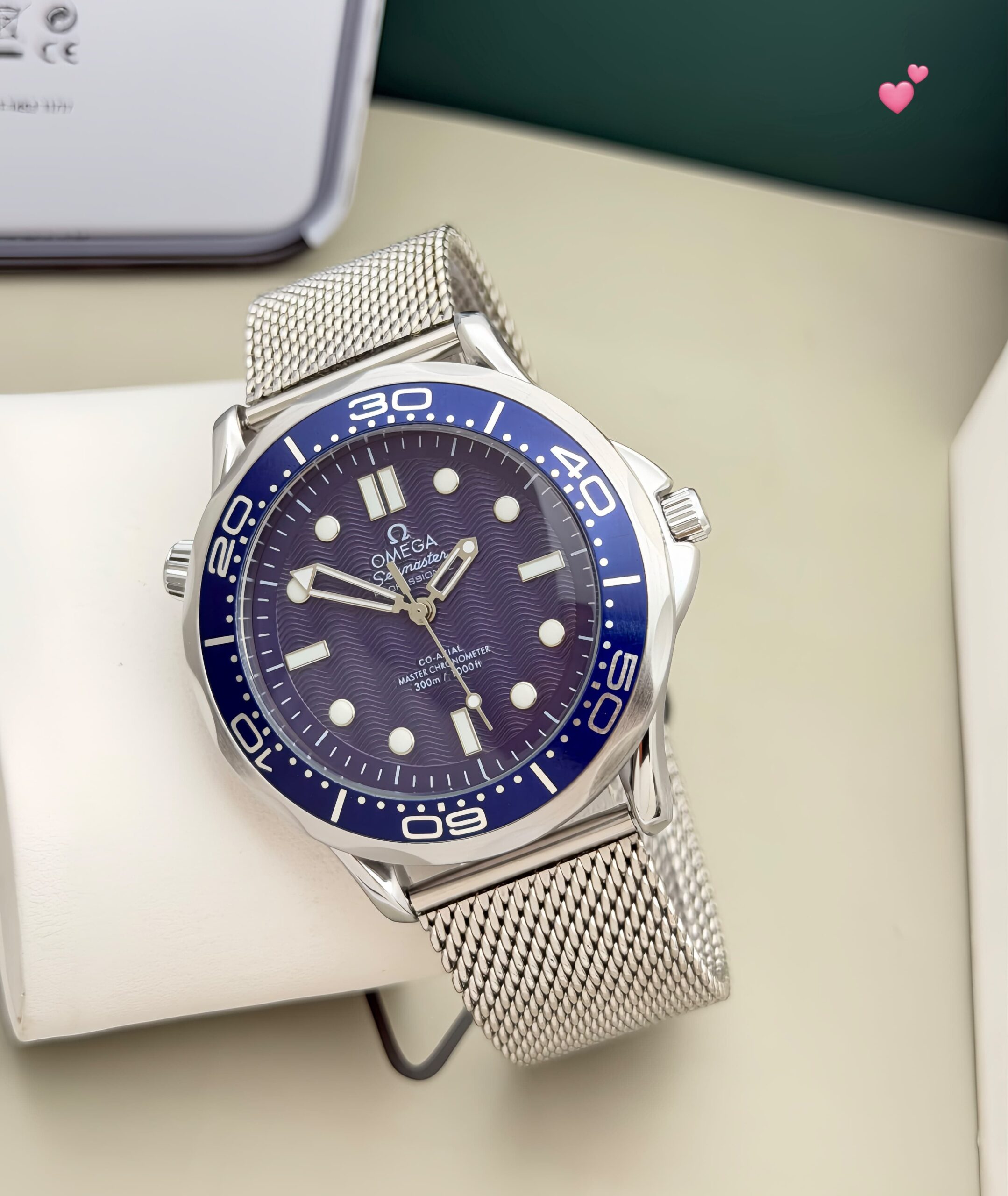 WhatsApp Image 2026-08-03 at 9.00.51 PM (1) Omega Classic 3-Hand Silver Blue Dial - Image 1