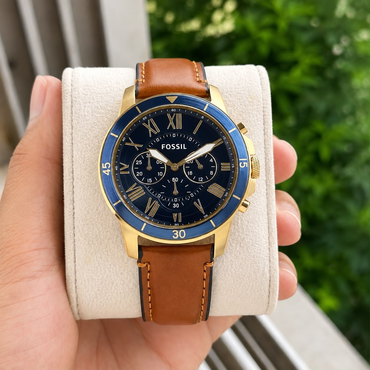 WhatsApp Image 2026-08-03 at 9.35.23 PM (1) Fossil Grant FS5268 Chronograph Blue Dial - Image 1