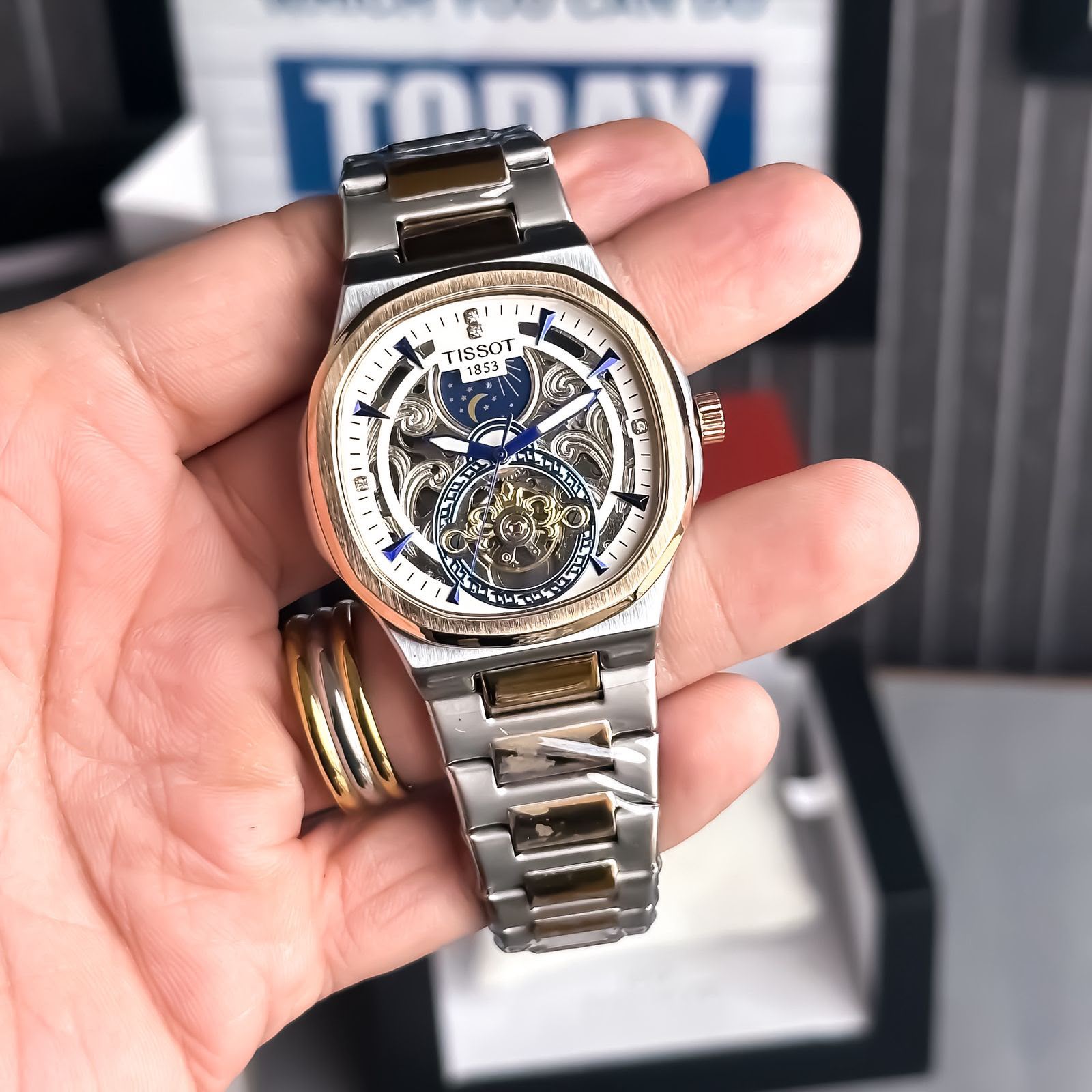 WhatsApp Image 2026-08-03 at 9.35.47 PM (1) Tissot Sun-Moon Automatic White Dial - Image 1