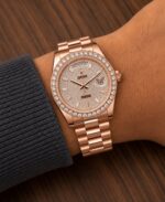Rolex Day-Date 40 Everose Gold Diamond Dial - Image 2