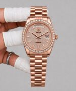 Rolex Day-Date 40 Everose Gold Diamond Dial - Image 4