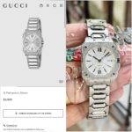 Gucci G-Flat Silver White Dial Quartz - Image 3