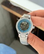 Fossil Eevie Skeleton Silver Blue Dial Automatic - Image 2