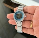 Fossil Eevie Skeleton Silver Blue Dial Automatic - Image 3