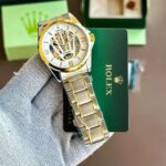 Rolex Automatic Transparent Dial Silver Gold - Image 3