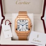 Cartier Santos Rosegold White Dial Automatic