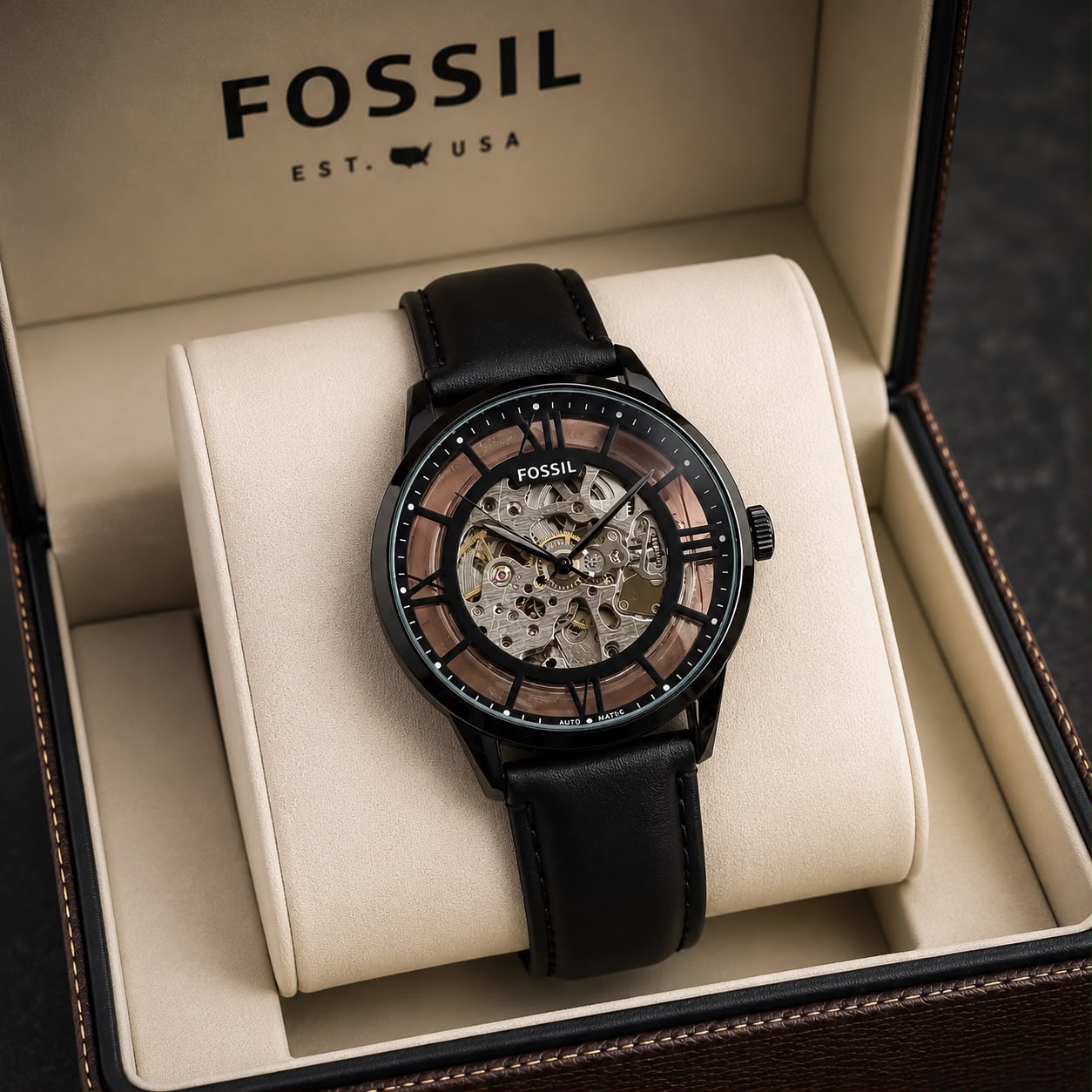 WhatsApp Image 2026-08-05 at 12.26.34 AM Fossil Townsman Automatic Black Dial - Image 1