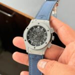 Hublot Big Bang Black Dial Blue Leather Chronograph - Image 3