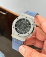 Hublot Big Bang Black Dial Blue Leather Chronograph - Image 4