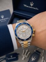 Maserati Lifestyle Chronograph Silver Gold - Image 4