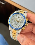 Maserati Lifestyle Chronograph Silver Gold - Image 3