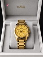 Rado Chronograph Silver Gold Dial - Image 3