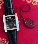 Cartier Diastar Square Slim Black Dial Chronograph - Image 2