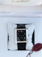 Cartier Diastar Square Slim Black Dial Chronograph