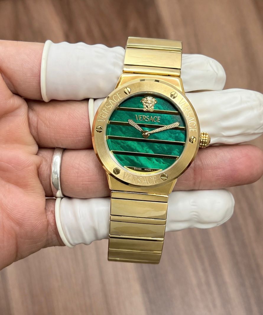 WhatsApp Image 2026-08-05 at 12.47.17 PM Versace Greca Logo Green Pearl-Effect Dial - Image 1