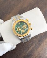 Audemars Piguet Two-Tone Green Dial Chronograph - Image 3