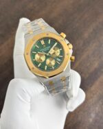 Audemars Piguet Two-Tone Green Dial Chronograph - Image 4