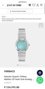 Versace Greca Tiffany Blue Pearl Dial - Image 2