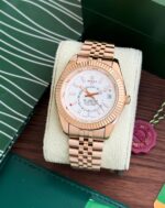 Rolex Sky-Dweller White Dial Rose Gold Automatic