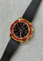 Rolex Daytona Style Red Gemstone Automatic - Image 3