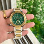 Guess Z35002 Textured Green Dial Chrono - Image 2
