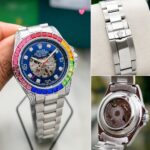 Rolex Rainbow Silver Skeleton Automatic - Image 3