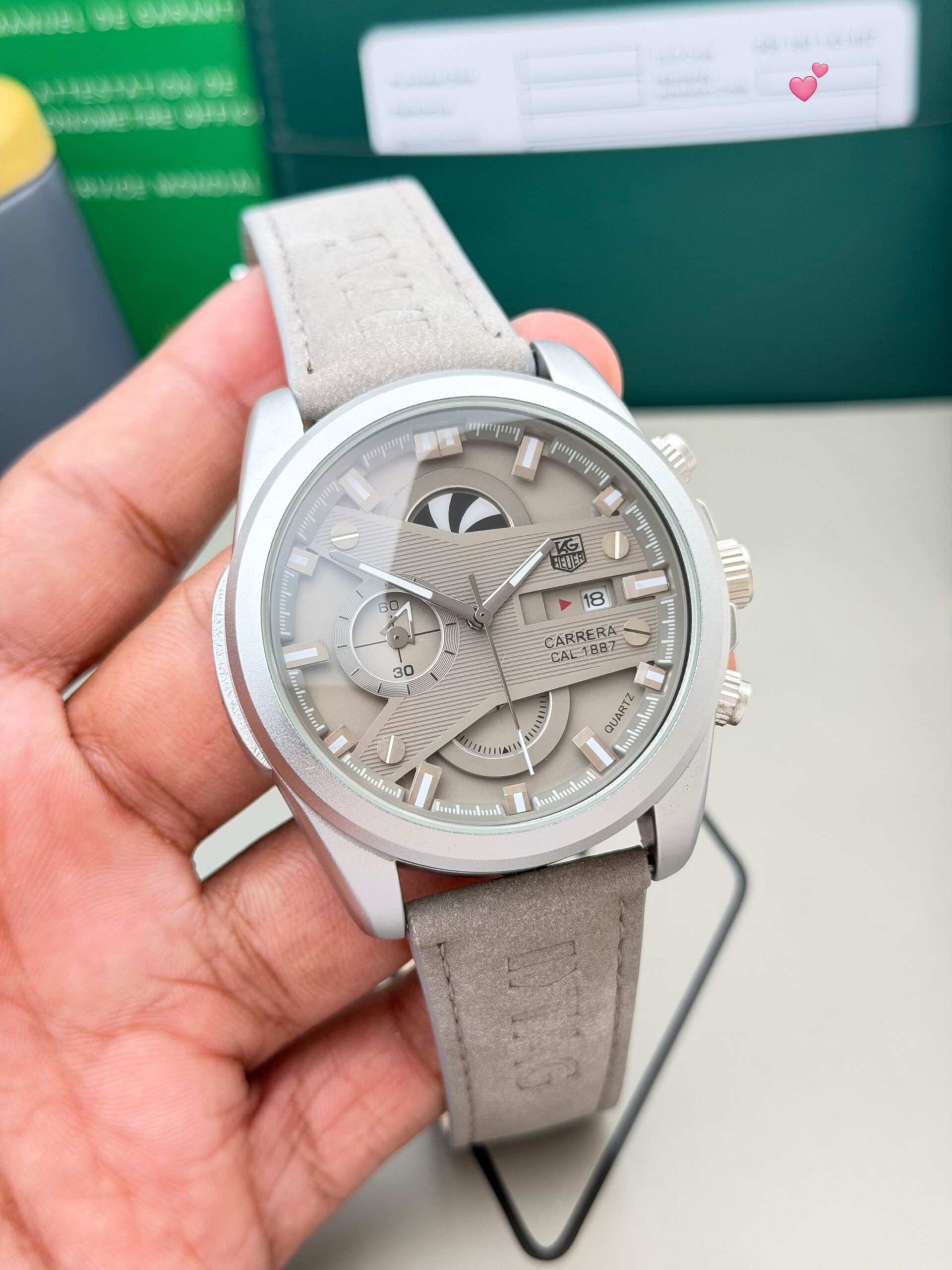WhatsApp Image 2026-08-22 at 3.46.32 PM (1) Tag Heuer Grand Carrera Grey Dial - Image 1