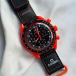 Omega × Swatch Orange Black Speedmaster