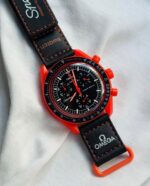 Omega × Swatch Orange Black Speedmaster