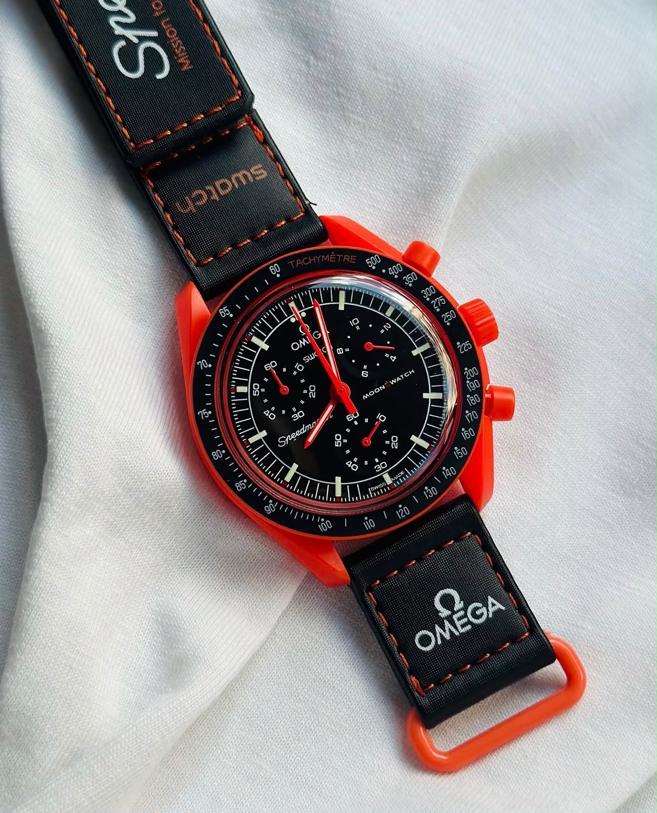 WhatsApp Image 2026-08-22 at 3.47.43 PM Omega × Swatch Orange Black Speedmaster - Image 1