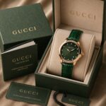 Gucci Green Dial Rose Gold - Image 4