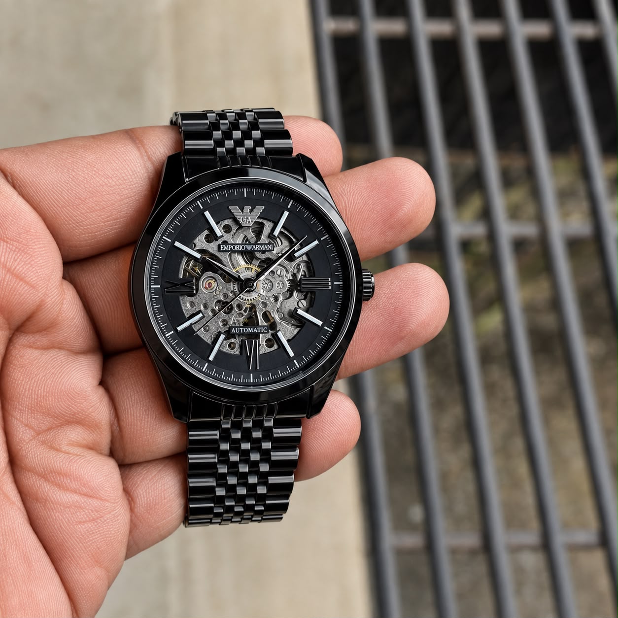 WhatsApp Image 2026-08-22 at 4.00.35 PM Armani Exchange Meccanico Skeleton Automatic - Image 1