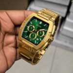 Guess Phoenix Rectangle Gold Tone Analog - Image 2