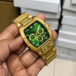 Guess Phoenix Rectangle Gold Tone Analog - Image 3