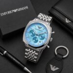 Emporio Armani Carlo Quartz Ice Blue Dial - Image 3
