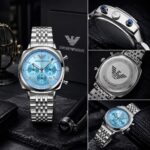 Emporio Armani Carlo Quartz Ice Blue Dial - Image 5