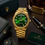 Rolex Oyster Perpetual Green Gold Day Date - Image 4