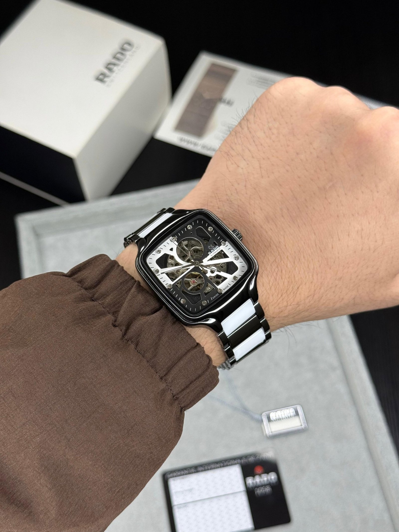 WhatsApp Image 2026-09-02 at 2.38.40 PM (1) Rado True Square 38MM Black Ceramic - Image 1