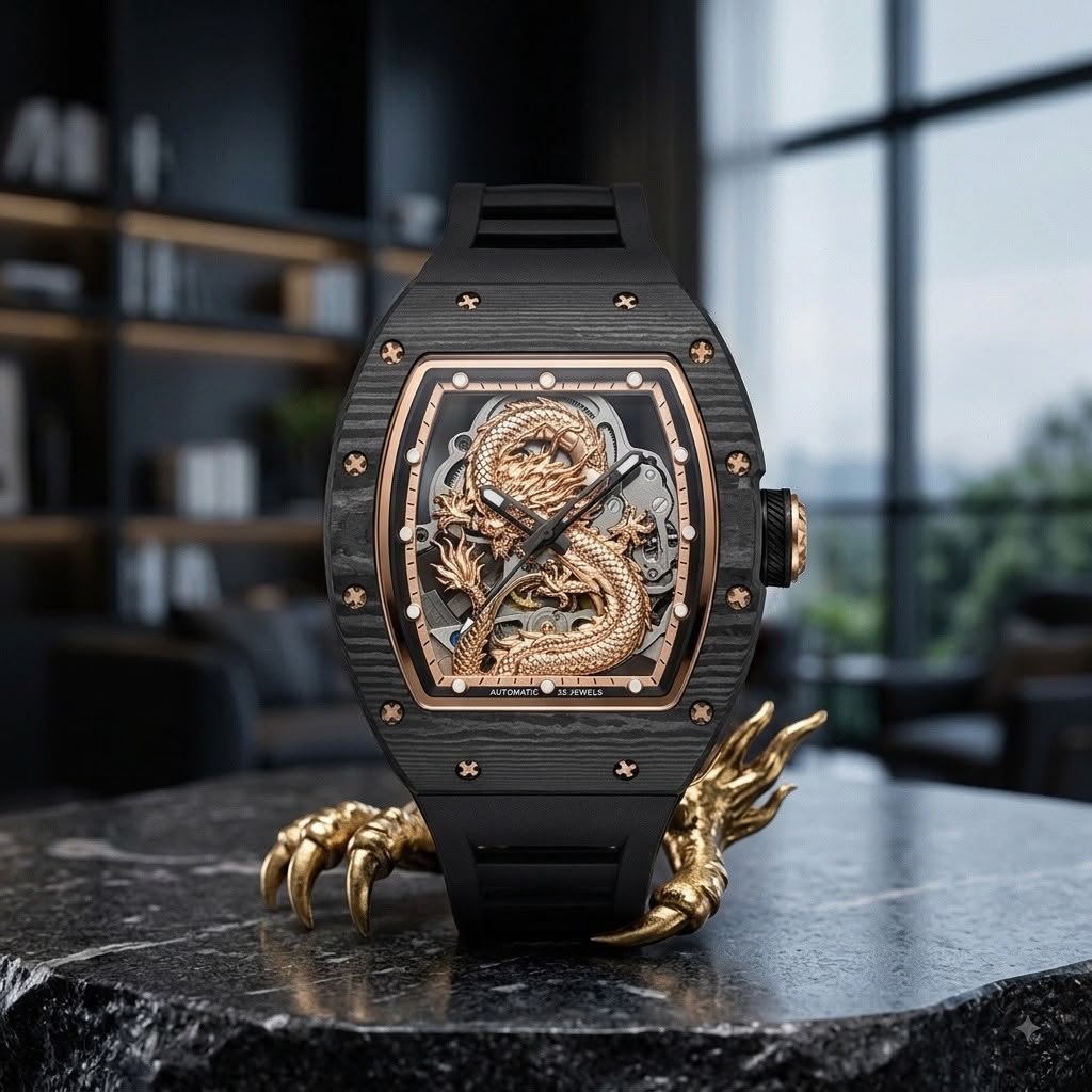 WhatsApp Image 2026-09-02 at 2.38.57 PM Megir Tourbillon Dragon Carbon Skeleton Automatic - Image 1