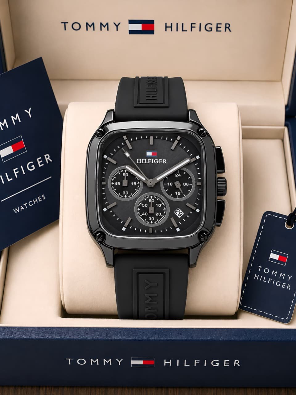 WhatsApp Image 2026-09-02 at 2.44.08 PM Tommy Hilfiger Herald 41mm Black Chronograph - Image 1