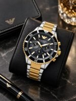 Emporio Armani Diver Chronograph 43MM Black Dial - Image 3