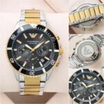 Emporio Armani Diver Chronograph 43MM Black Dial - Image 4