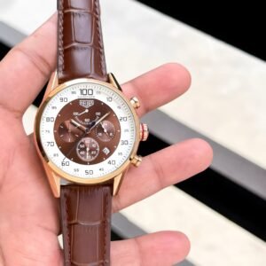 Tag Heuer Rose-Gold Tone Chronograph