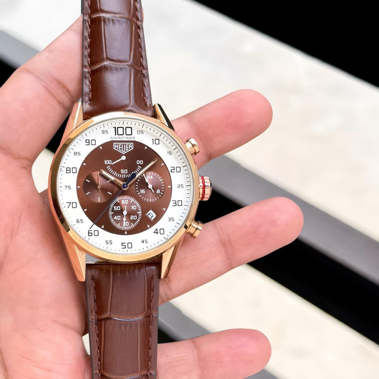 WhatsApp Image 2026-09-02 at 2.45.18 PM (1) Tag Heuer Rose-Gold Tone Chronograph - Image 1